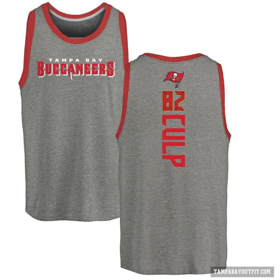 Youth ＃82 Devin Culp Tampa Bay Buccaneers Ash Backer Tank Top