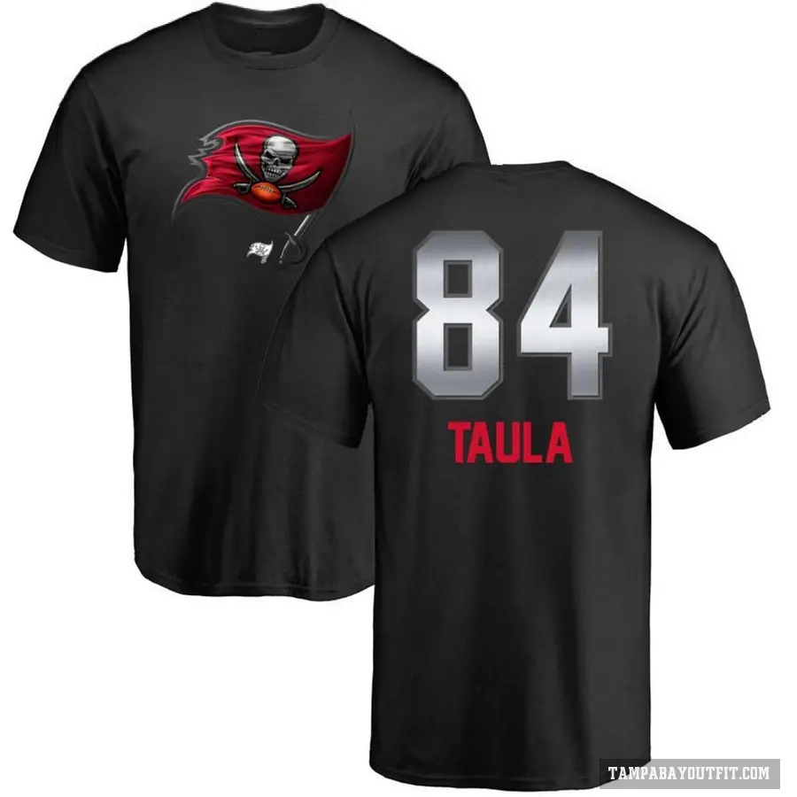 Youth ＃84 Tanner Taula Tampa Bay Buccaneers Black Midnight Mascot T-Shirt