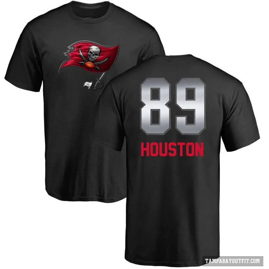 Youth ＃89 Dennis Houston Tampa Bay Buccaneers Black Midnight Mascot T-Shirt